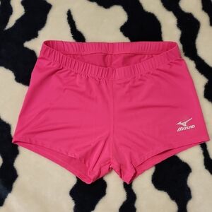 Mizuno Pink Athletic Shorts Lightweight Elastic Waist